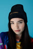 Alina in The Art Gang Beanie Black