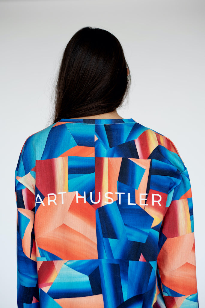 Cassady Smith wearing Art Hustler sweatshirt