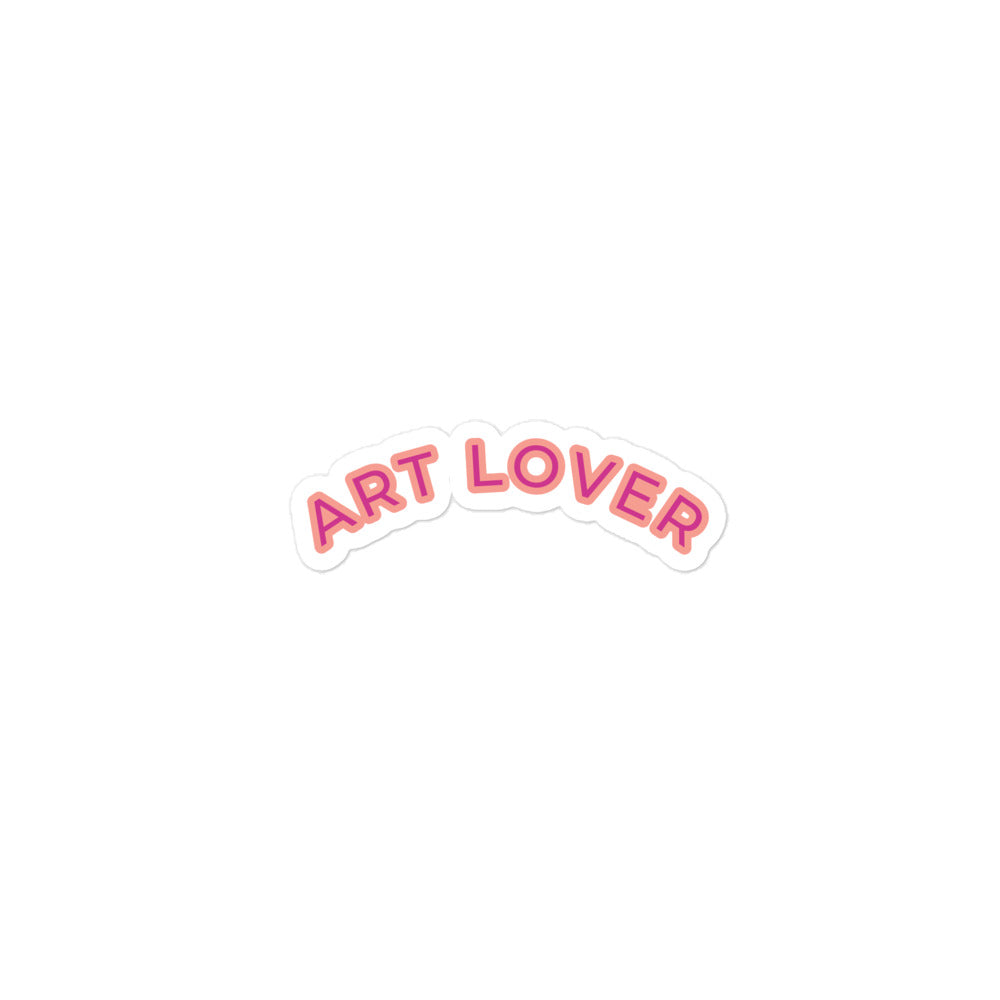 Art Lover Bubble stickers