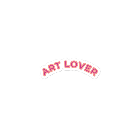 Art Lover Bubble stickers