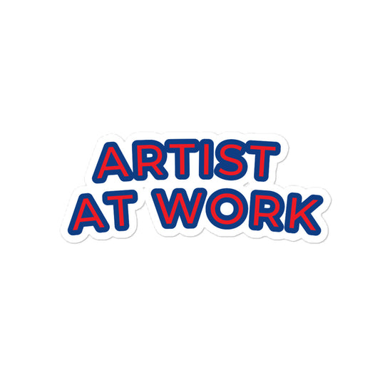 Artist at Work Bubble Sticker